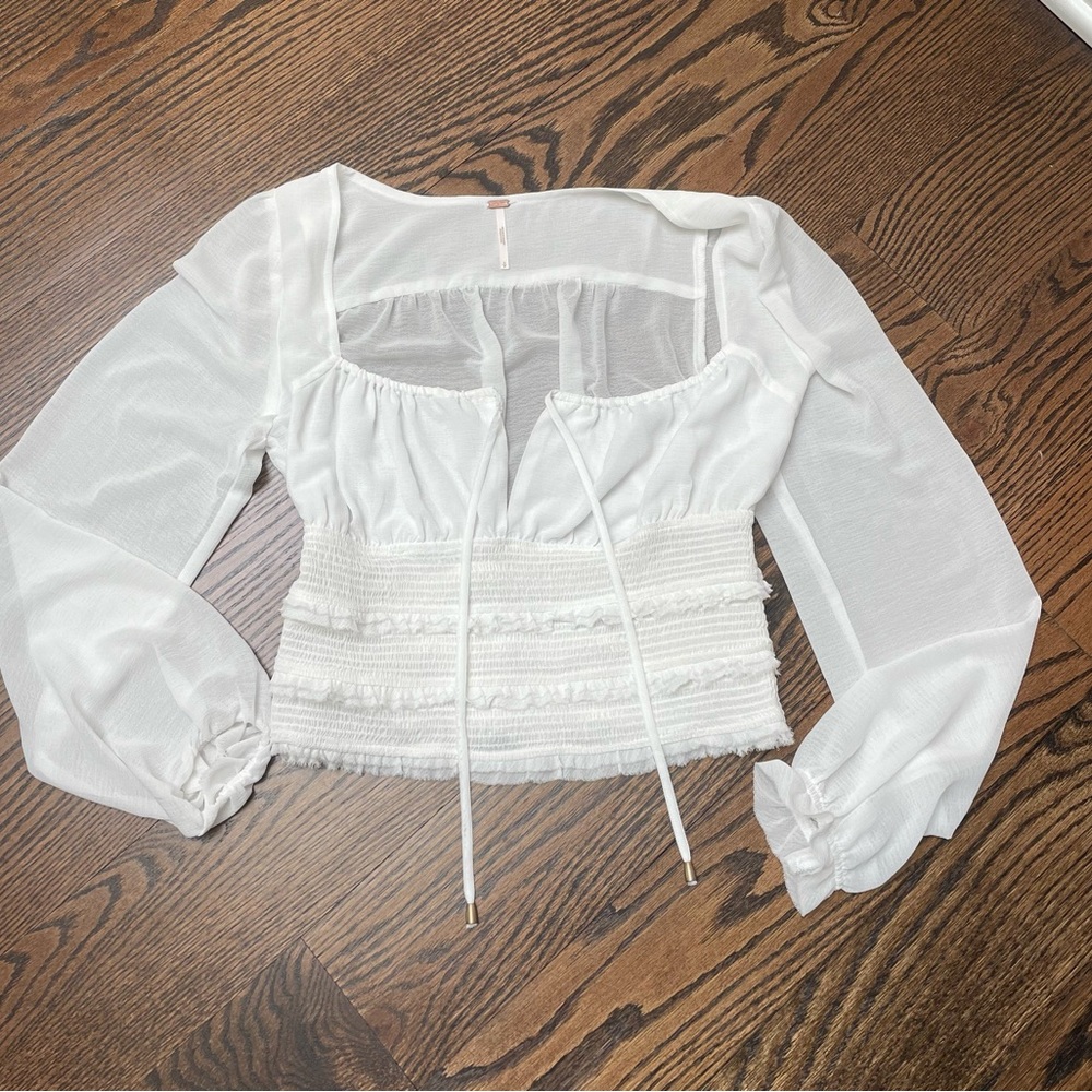 Free People White Blouse